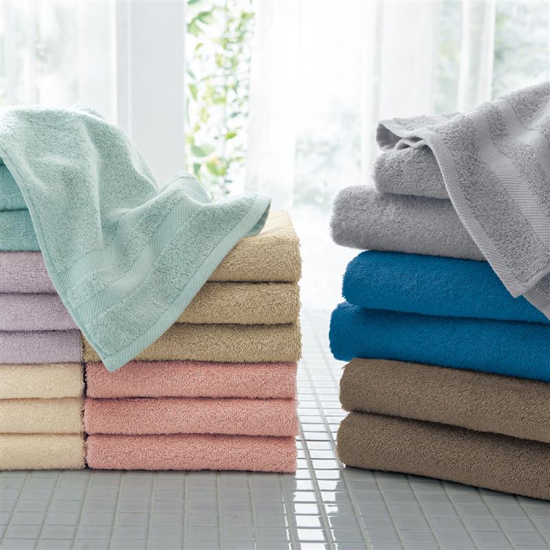 【削除対応予定】 まいにちタオル同色セット 「 ライトグレー 」 ◆ フェイスタオル同色3枚セット ◆ 