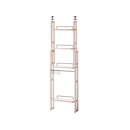 ベルメゾンの【P10倍★1日23:59まで】 突っ張りキッチン収納ラック 「 アイボリー 」 ◆ D/スチール・ハイ ◆ (キッチン)