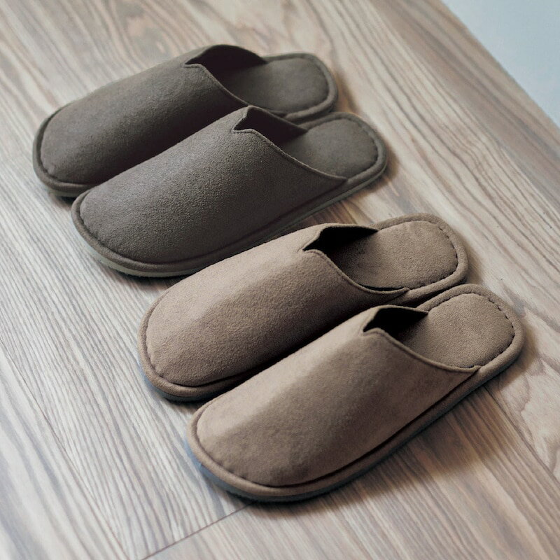 【店内ほぼ全品P10倍!~11/27(木) 01:59】軽い スエード調 洗える スリッパ | M 23~25cm / L 25~27cm | ..