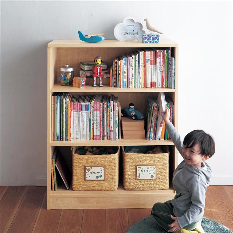 ベルメゾン お片付け上手な絵本本棚 「 A／60×79.5 」(タイプ/幅×高さ(cm))◇ 収納 収納用品 ラック シェルフ 棚 たな 新生活 ◇のサムネイル