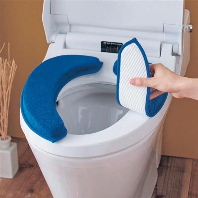 ベルメゾン マシュマロのようなクッション性の便座カバー［日本製］ グリーン 「 グリーン ピンク グレー ネイビー 」