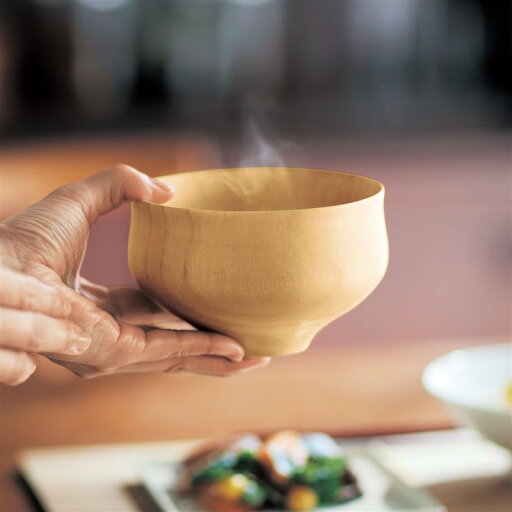 ベルメゾンの食洗機対応 角田清兵衛商店の汁椀「KAME」 ◆ ナチュラル ブラウン ◆ (キッチン)