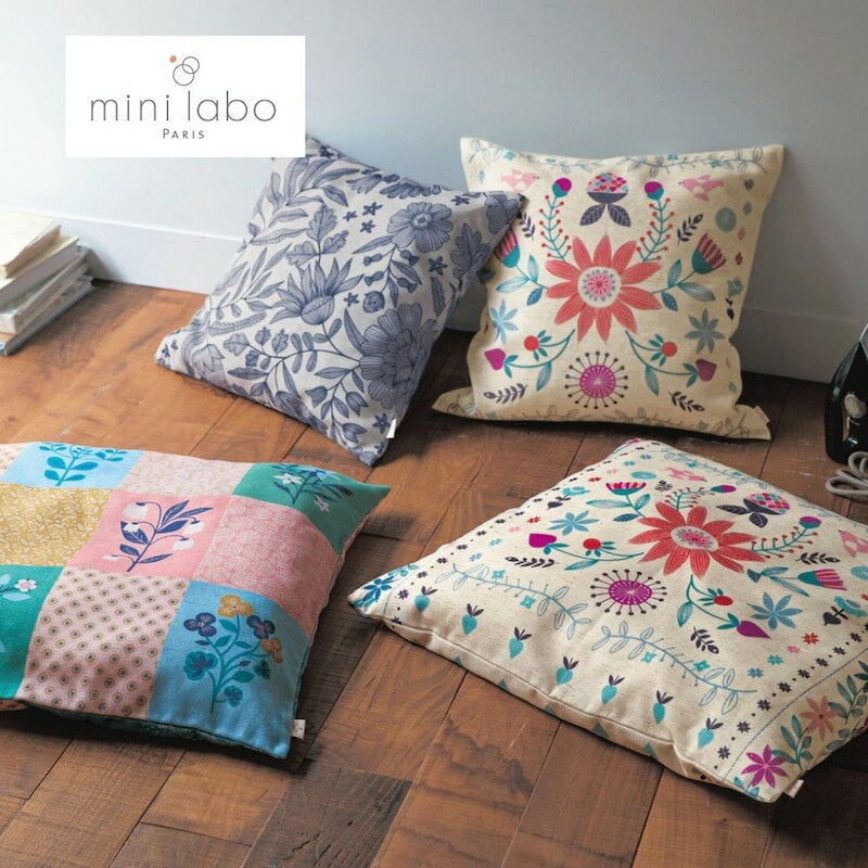 ベルメゾン 麻入り素材の座布団カバー | 座布団カバー 約55×59cm用 | ミニラボ/mini labo おしゃれ か..