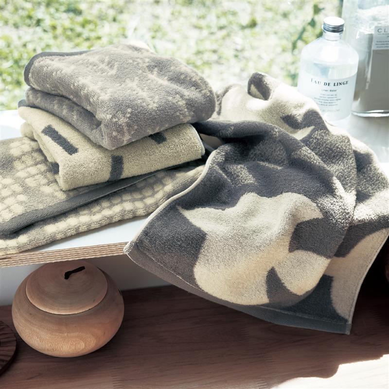 [ランキング受賞] 4枚セット フェイスタオル 北欧 モノトーン 綿 | 約34cm × 80cm | おしゃれ キッチン バス 浴室 洗面所 北欧風 北欧柄 かわいい グレー 柄 お洒落 可愛い フェイス きれい