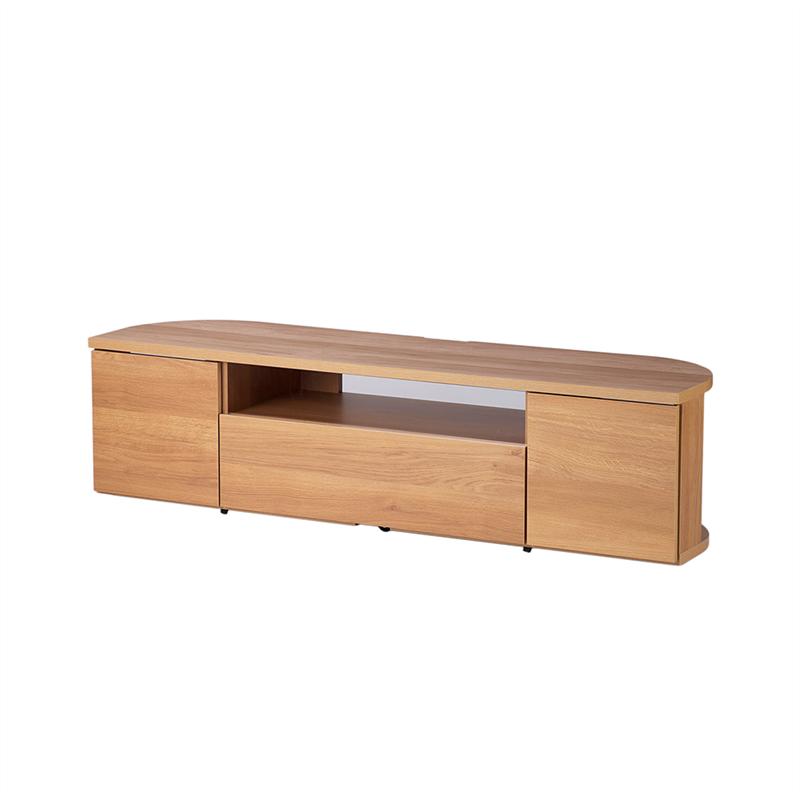 65型TV対応 キャスター付き テレビ台 角度調整しやすい ◆ 幅150cm 奥行40cm 高さ40cm ／ナチュラル | ブラウン ◆ 