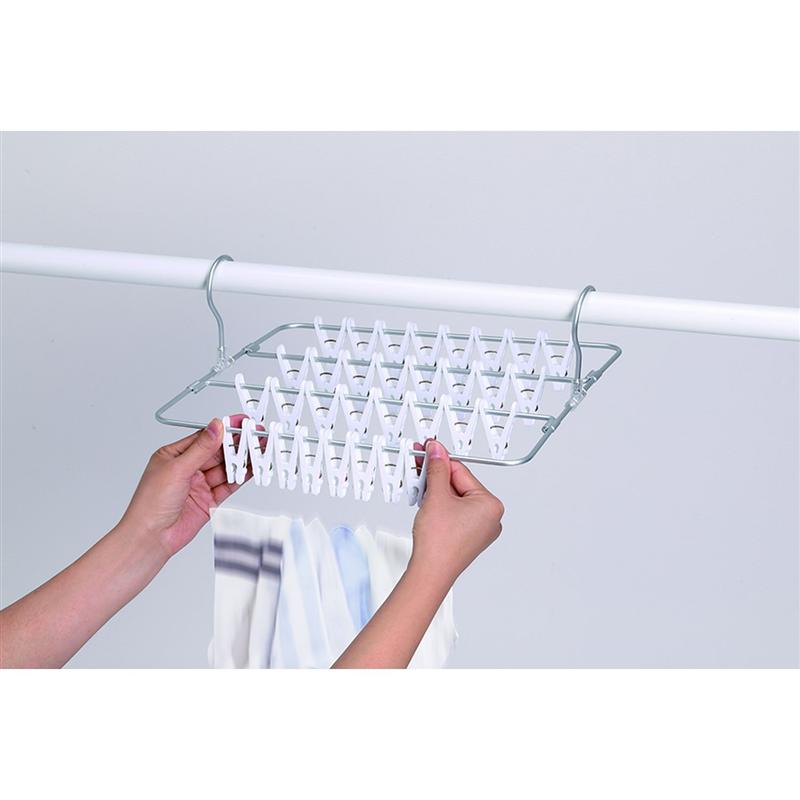 一度に外せる　スリムピンチハンガー◆ 16P ◆ 
