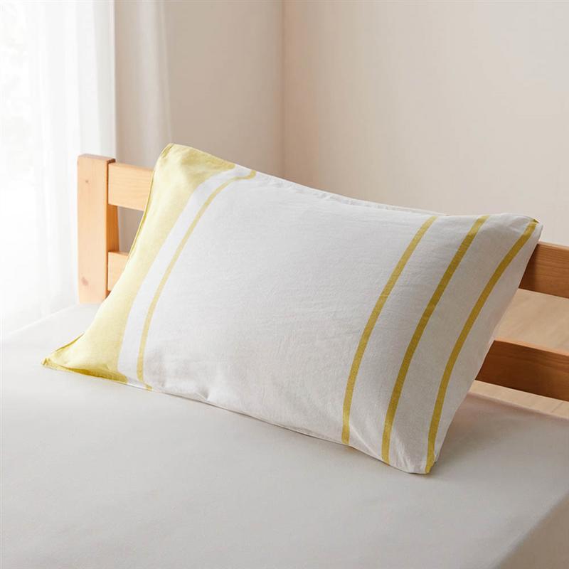 リネンコットン 枕カバー◆ 1枚 ／約43×63cm用 ◆ ◇ ファブリック 寝具 寝具カバー カバーリング カバー ピローケース 枕カバー まくらカバー 新生活 ベージュ ブルー アイボリー ベルメゾン