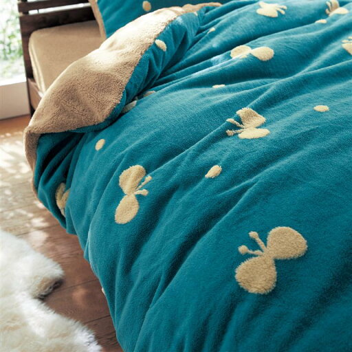 ベルメゾンの吸湿発熱ボアの掛け布団カバー ◆ ダブル ◆(布団・寝具)