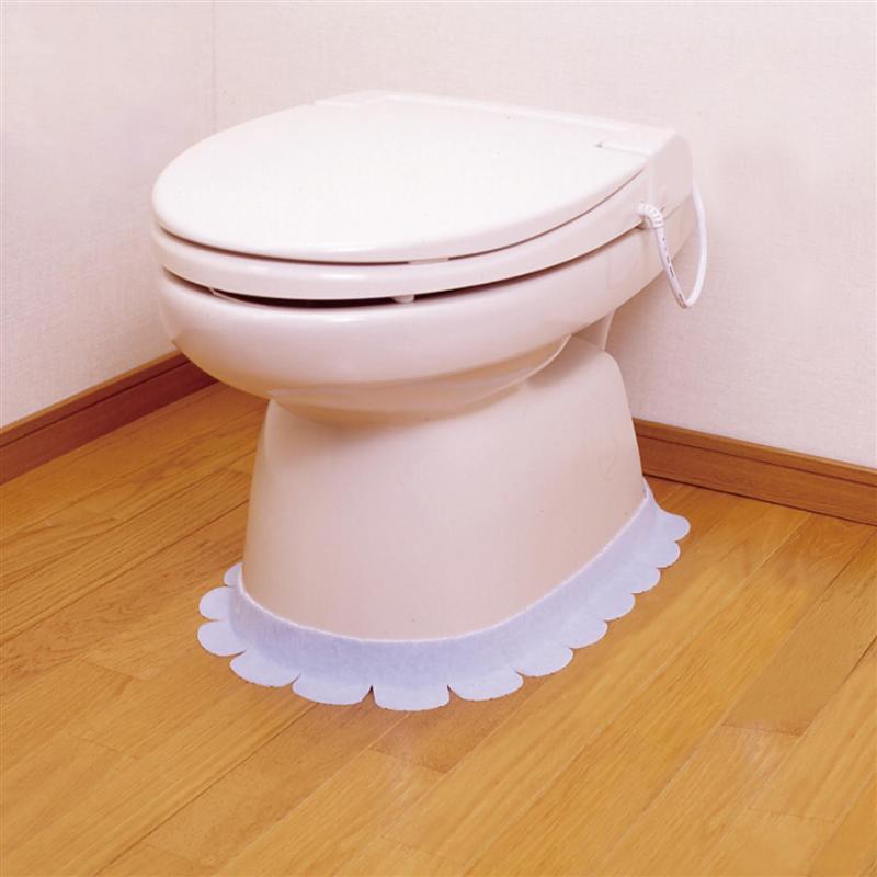 ベルメゾンのトイレのすきま汚れ防止シート同色4枚セット イエロー 「 イエロー ブルー グリーン ピンク 」(ランドリー・バス・トイレ用品)