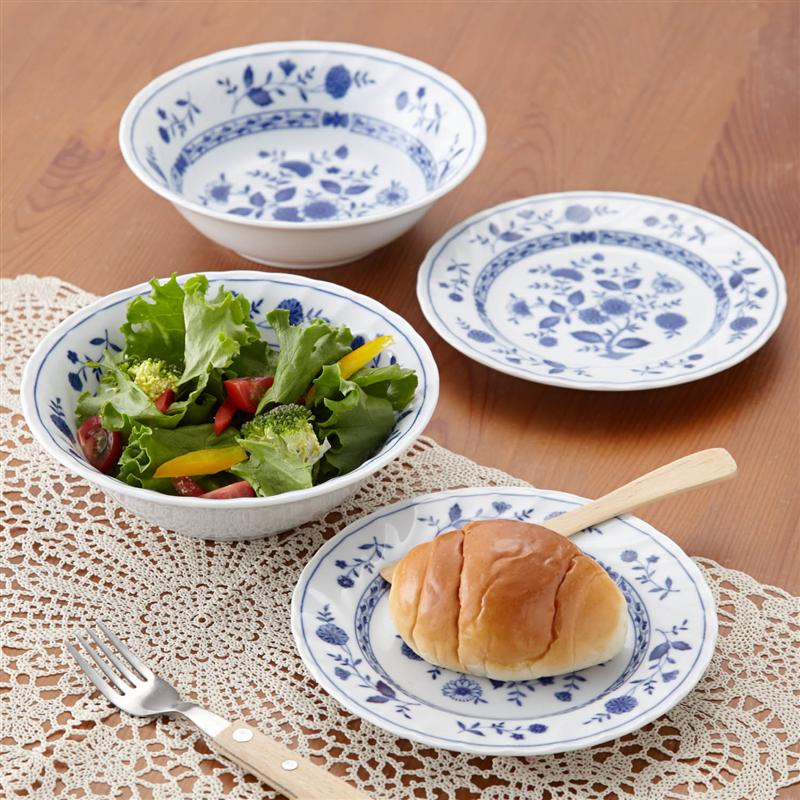 ベルメゾンのブレッド皿＆サラダ皿「オニオン」4枚セット (キッチン)
