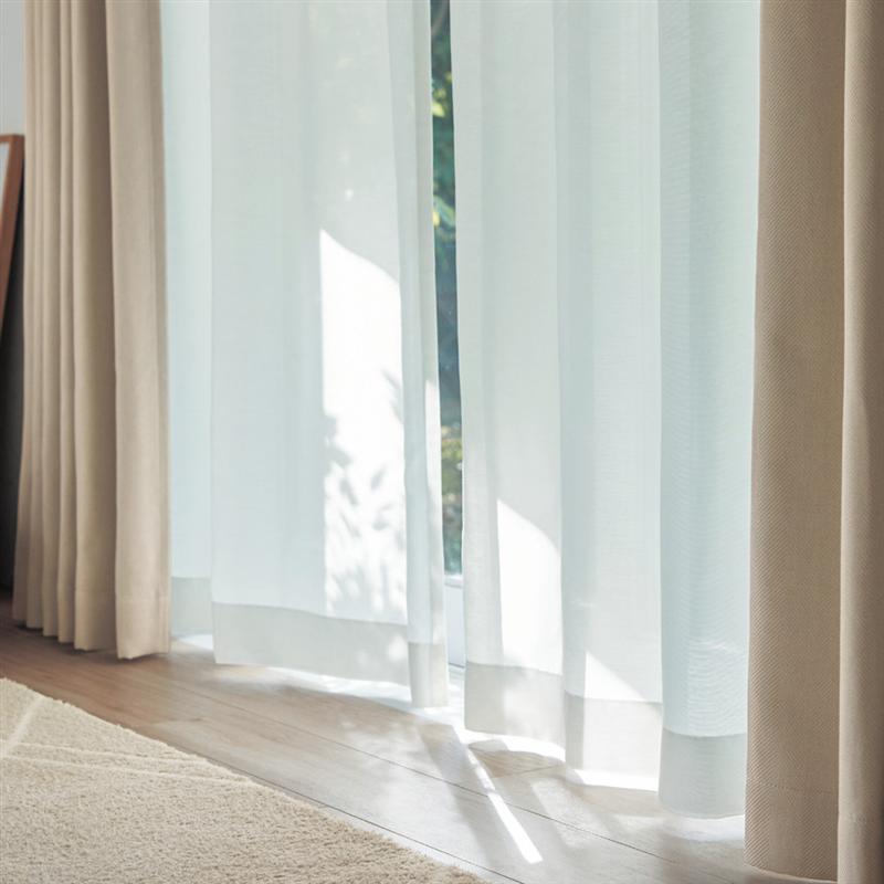 【店内ほぼ全品P10倍!~11/27(木) 01:59】織り感が素敵なカーテン & レースカーテン セット | 100×205×4枚 / 100×210×4枚 | カーテン機能: 遮光 遮熱 形状記憶 / レースカーテン機能: UVカット 遮熱・遮像 UV対策 リビング 寝室 へや 部屋