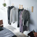 ピンで簡単設置 どこでも壁付け ハンガーバー「WALL FREE」 ◇ 収納 収納用品 収納家具 ハンガーラック バー バーハンガー ラック ハンガー掛け ハン...
