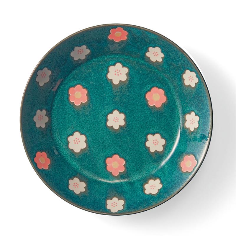 【美濃焼】 2枚組 パスタプレート 北欧 テキスタイルモチーフ ◆（1枚あたり）径約20.5、高さ約4cm ◆ 