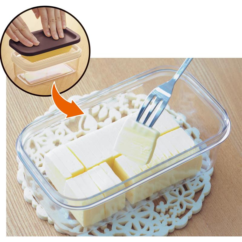 ベルメゾン バターカッター付き保存容器 「 大 」◇ キッチン用品 食品保存 台所用品 保存容器 保存袋 調味料入れ 新生活 ◇のサムネイル