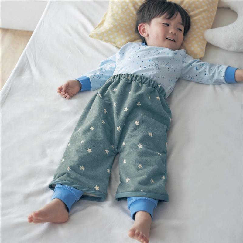 ベルメゾン おねしょが浸みにくいケット(ズボンタイプ) アニマル 「 アニマル ドット×星 フラッグ スター 」◆ 小 大 ◆◇ ベビー ベビー用 寝具 ベビー寝具 ベビー用寝具 ファブリック ベビーファブリック ◇のサムネイル