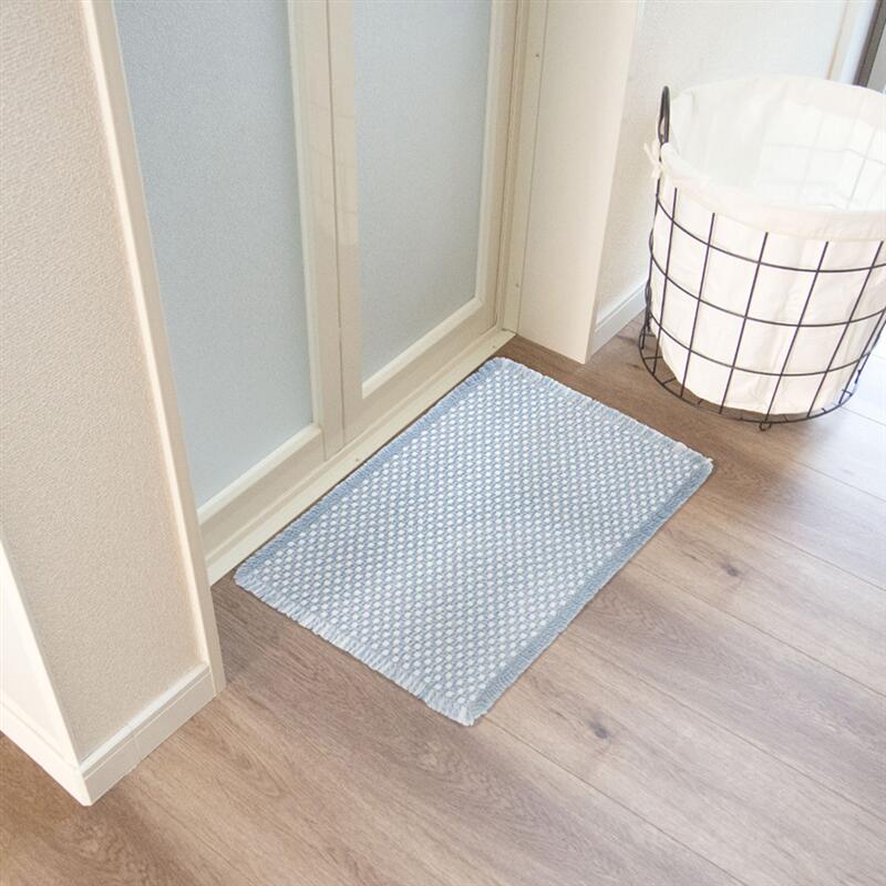 ドラム式洗濯機 & 乾燥機OK ぽこぽこ バスマット | 45×60cm | 吸水 シンプル  可愛い かわいい パステルカラー カラフル ファブリック マット バスマット 浴室マット 足拭きマット 足ふきマット
