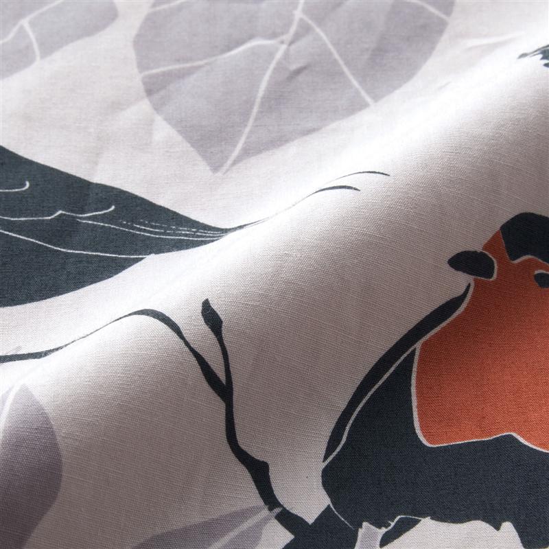 北欧調デザインの綿素材を使った掛け布団カバー[日本製] 「 レッド グリーン 」◆ ダブル ◆
