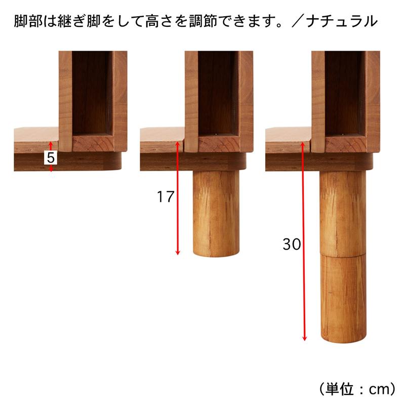 コンセント付き継ぎ脚すのこベッド◆ ダブル ◆ 