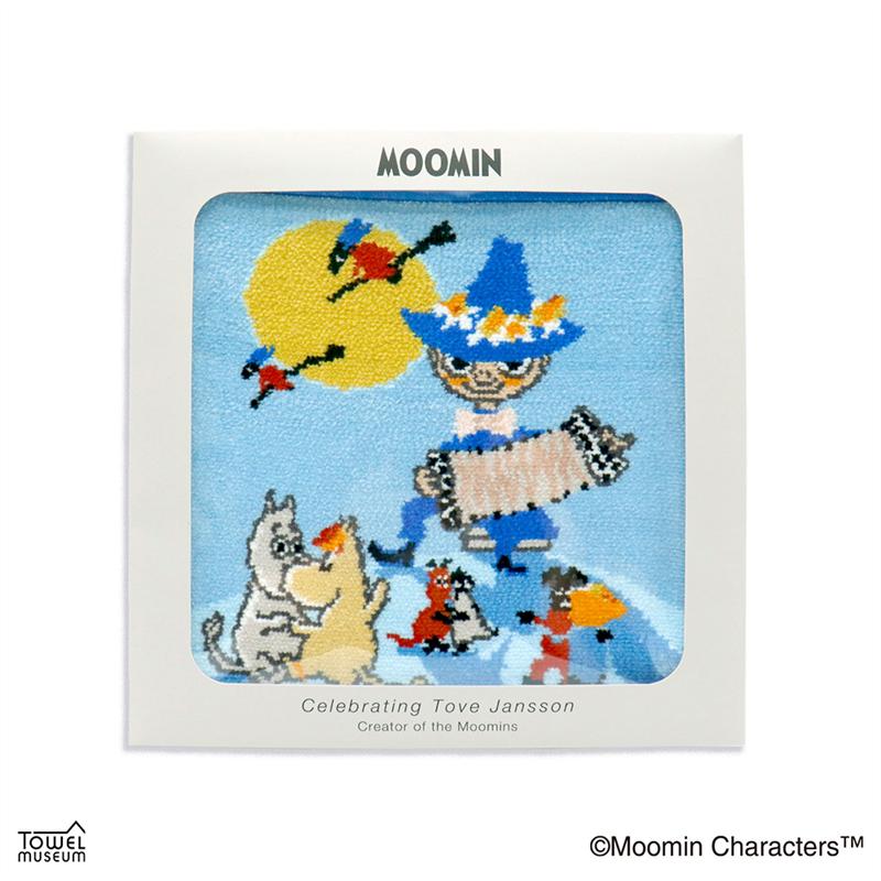 ムーミン/MOOMIN シェニール織タオルハンカチ「ムーミン」 ◆ ブルー イエロー ◆ 