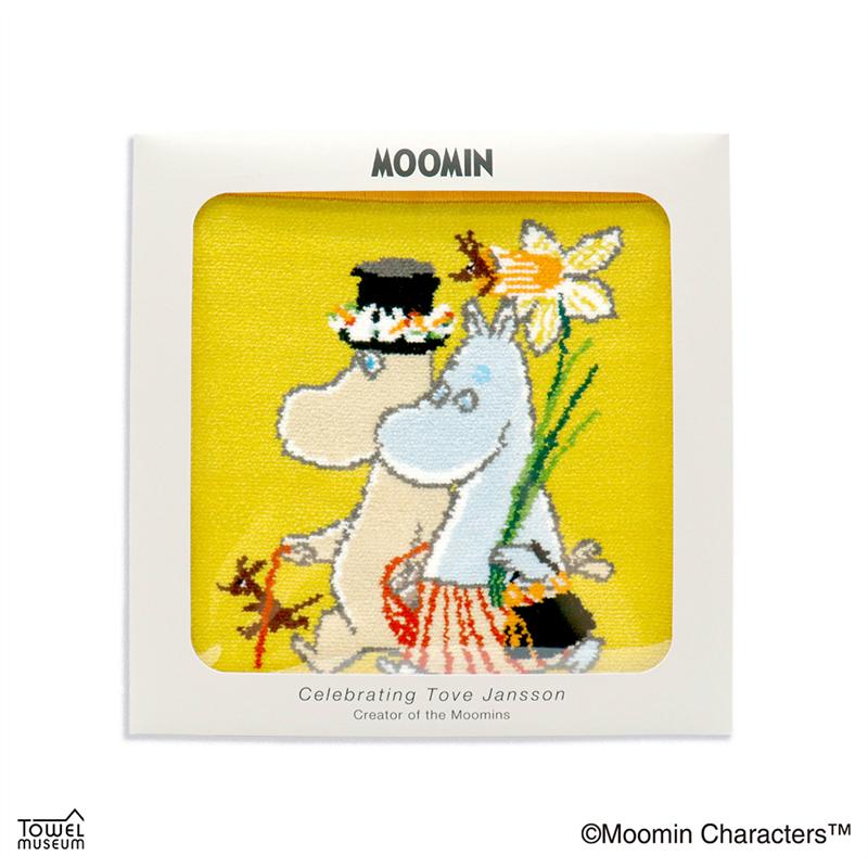 ムーミン/MOOMIN シェニール織タオルハンカチ「ムーミン」 ◆ ブルー イエロー ◆ 