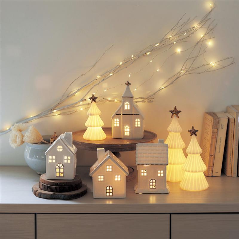 あたたかい光のセラミックLEDランプ◆ ツリーM ハウスA ハウスB ◆のサムネイル