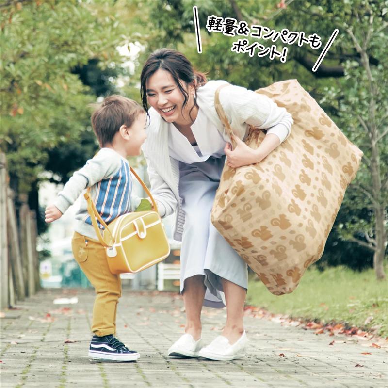 ベルメゾン 綿素材を使った2重ガーゼのお昼寝布団セット［日本製］ しろくま 「 しろくま りす ほし おはな 恐竜 ちょうちょ マルチドット ヒツジ 」◇ ベビー ベビー用 寝具 ベビー寝具 ベビー用寝具 ファブリック ベビーファブリック ふとんセット ベビ◇ 3