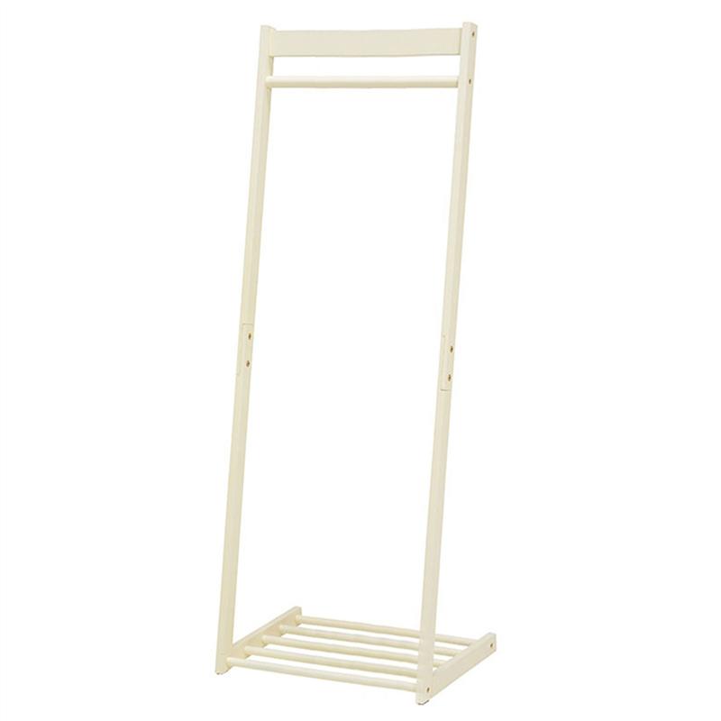 【店内ほぼ全品P10倍!~11/27(木) 01:59】 天然木のスリムハンガーラック 「ホワイト ナチュラル ブラウン」 ◆ 50 ◆ 