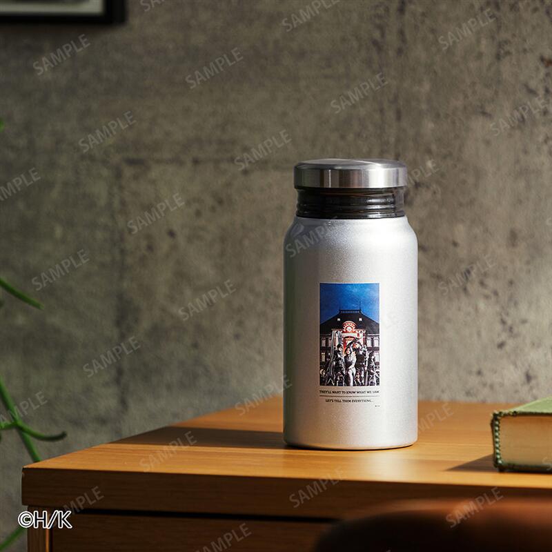 ベルメゾンの【予約商品】【ステッカープレゼント対象】 進撃の巨人 サーモボトル ( 調査兵団戦闘服 ) | ジャン エレン ミカサ サシャ リヴァイ 径約7.5cm 高さ約15.5cm 容量0.38L | ステンレスボトル 持ち運び アウトドア 水筒 保温(キッチン)