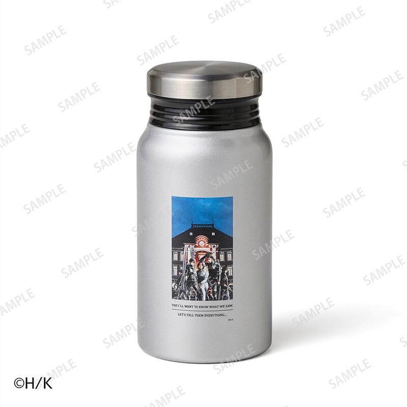 【予約商品】【ステッカープレゼント対象】 進撃の巨人 サーモボトル ( 調査兵団戦闘服 ) | ジャン エレン ミカサ サシャ リヴァイ 径約7.5cm 高さ約15.5cm 容量0.38L | ステンレスボトル 持ち運び アウトドア 水筒 保温