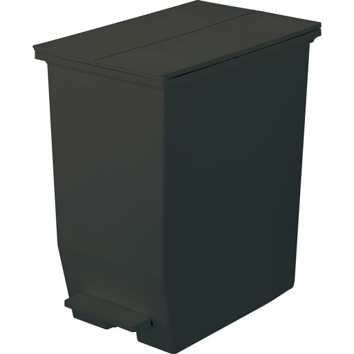 棚下で使えるキャスター付きペダル式キッチンゴミ箱2個セット 「 ブラック ホワイト 」◆ 35L・45Lセット ◆ 