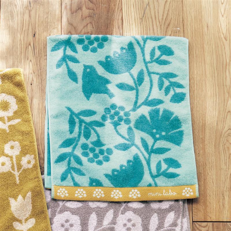 【6点で最大300円OFFクーポン】 今治産抗菌防臭ジャカードタオル 「 カメリア ボタニック インディアンナイト 」