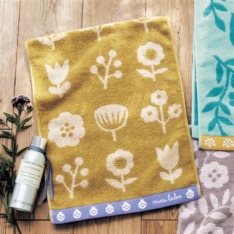 【6点で最大300円OFFクーポン】 今治産抗菌防臭ジャカードタオル 「 カメリア ボタニック インディアンナイト 」