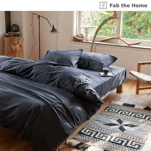 ベルメゾンのファブザホーム/Fab the Home 綿素材を使ったデニム風枕カバー「 ネイビー ブルー 」◆ 枕カバー43×63 ◆(布団・寝具)