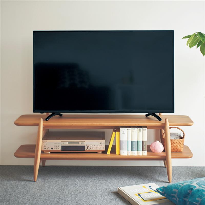 ベルメゾン すっきりとしたまるみの北欧調テレビラック 「 120 」(幅(cm))◇ 家具 ファニチャー リビング テレビ台 テレビボード TV台 新生活 ◇