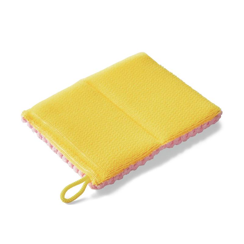 【 5個セット 】バス スポンジ極細繊維目に見えないすき間の汚れもしっかり落とす！ 