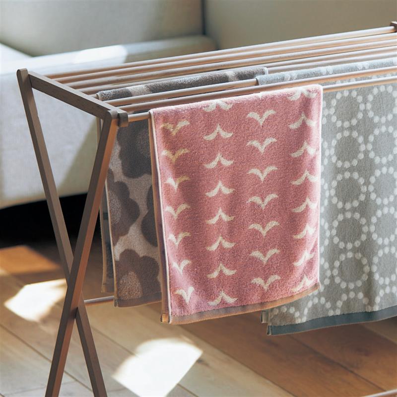 [4枚セット] 北欧調 綿 フェイスタオル ウォーム系 | 34cm × 80cm | 柄違いセット フェイス 吸水 洗顔 風呂 北欧 おしゃれ 可愛い 家族 大人気 セット 来客 来客用 コットン 新生活