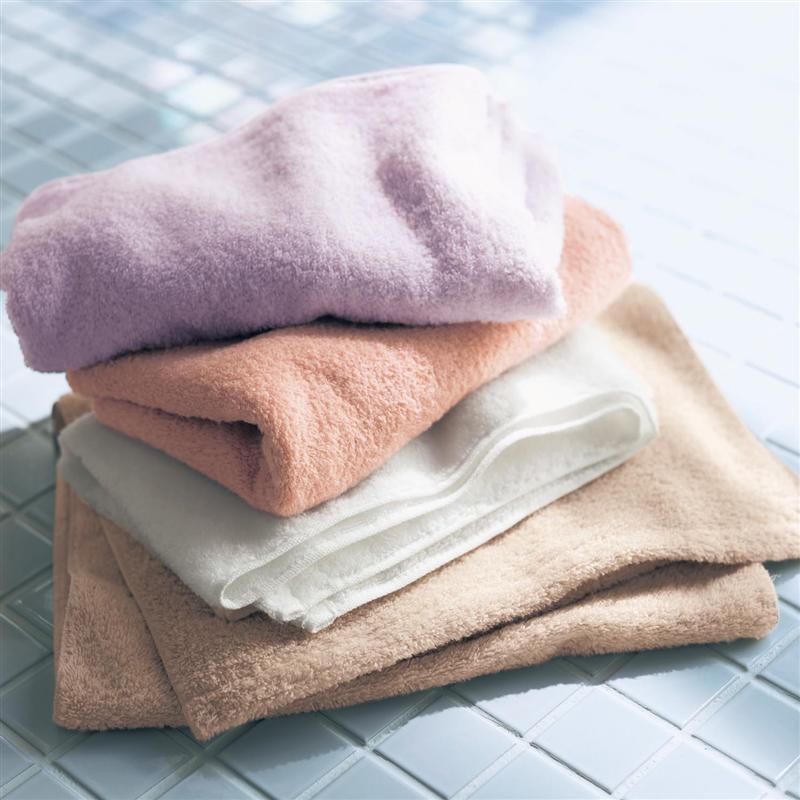 ふわふわ無撚糸の吸水ビッグフェイスタオル 「 ホワイト ピンク ラベンダー ベージュ 」