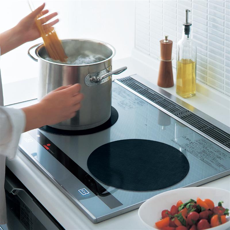 ベルメゾンの3kw出力での調理可能な高耐熱IH用焼け焦げ防止マット 「 1枚 」(キッチン)