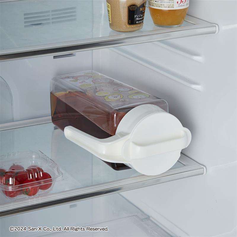 すみっコぐらし 洗いやすい縦横兼用冷水筒「コーヒースタンド フルーツ」 