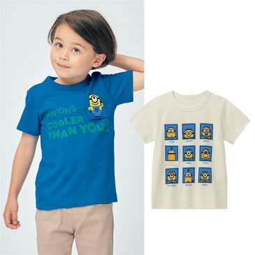 【ベルメゾン】 ミニオン minion 半袖 デコ Tシャツ 「ホワイト」 ◆ 100 110 120 130 140 150 ◆◇ 子供服 子供 服 通園 通学 登校 小学校 保育園 幼稚園 男の子 女の子 子供用 Tシャツ