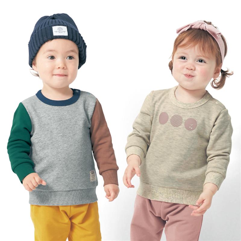 【ベルメゾン】プチプラ!裏毛スウェットシャツ「オートミール(チェリー)」◆809095◆◇ベビー服ベビー服男の子女の子ベビー用品トップス◇