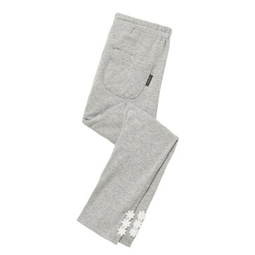 【ベルメゾン】 裾デザイン レギンス 「杢グレー( レース )」 ◆ 140 150 ◆◇ 子供服 子供 服 通園 通学 登校 小学校 保育園 幼稚園 男の子 女の子 子供用 スパッツ レギンス ◇