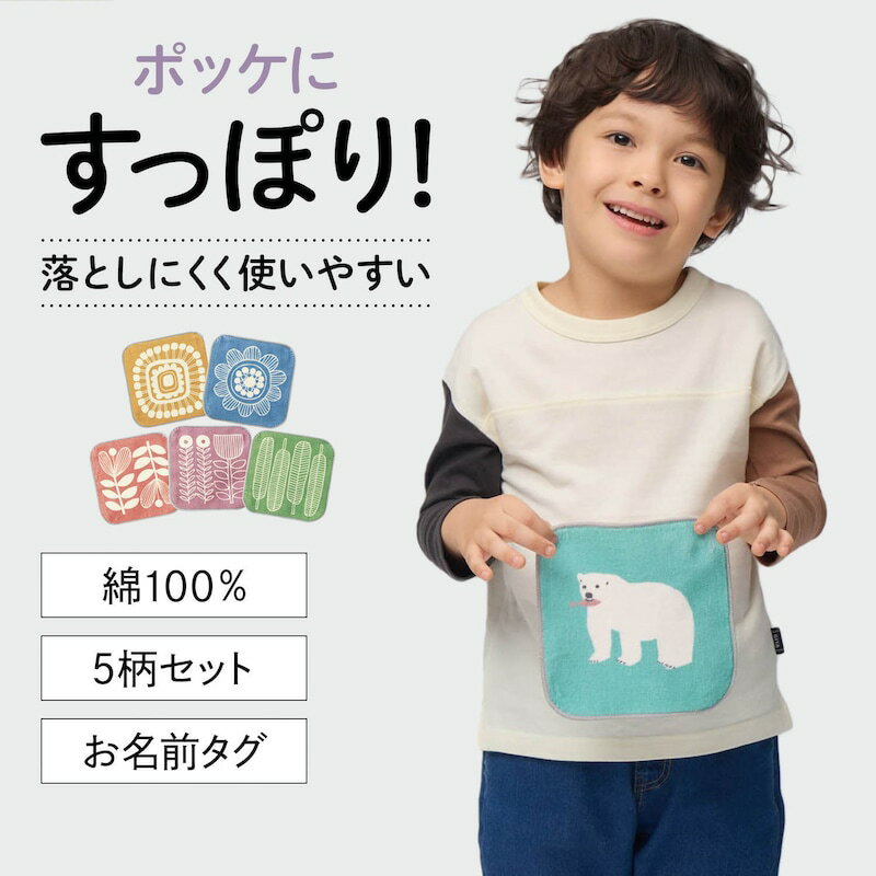  ミニミニタオル ハンカチ 5柄セット 綿素材 ◇ 子ども 子供 キッズ キッズ用 ファブリック キッズ用ファブリック タオル ハンカチ キッズ用タオル キッズ 小学校 保育園 幼稚園 小学生 通学 登校 通園 ジータ GITA