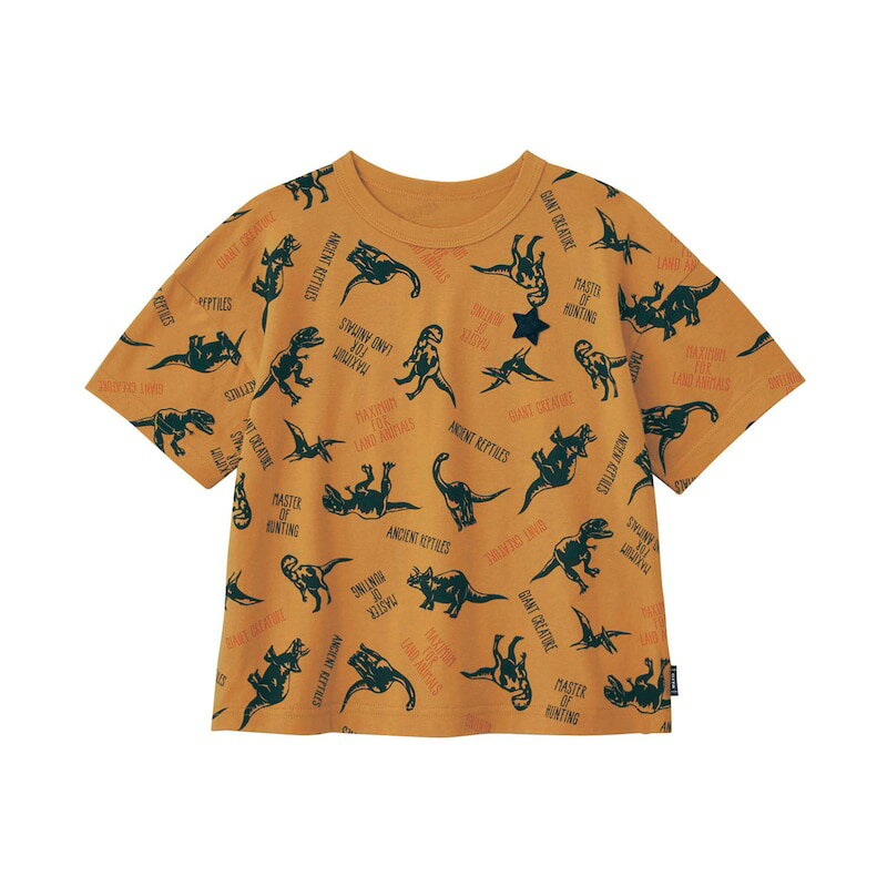 ベルメゾン こども服 名札ココ 薄くて 涼しい 総柄 プリント 半袖 Tシャツ ◆ 90 100 110 120 130 ◆ ◇ 子ども 子供 キッズ キッズ服 服 トップス Tシャツ 男の子 ボーイズ 小学校 小学生 通学 通園 保育園 幼稚園 着 入園 入学 ◇ 3