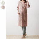\ レイカズン コラボ/ 産前 産後 兼用 七分袖 ロング丈 トップス & レギンス セット パジャマ レッド系 ◆ M L ◆◇ マタニティ 妊婦 妊娠 授乳...