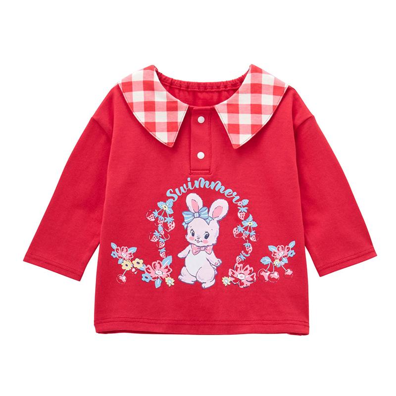 【10％OFF★11/15 0:00-11/27 9:59】【楽天1位・SWIMMER コラボ】 襟付き 長袖 Tシャツ ◆ 80-120 ◆ ◇ 春 秋 男の子 女の子 ベビー ベビー服 トップス 長袖Tシャツ カットソー 服 おしゃれ 可愛い かわいい ベルメゾン 2