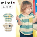 【ベルメゾン】 胸ポケット ボーダー 半袖 Tシャツ ◆ 80-95 ◆ ◇ ベビー ベビー服 トップス ベビーTシャツ カットソー 服 ミテテ mitete ...