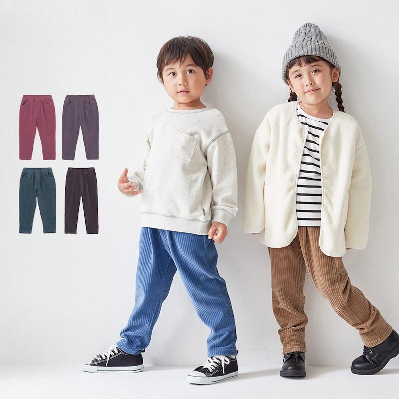 【ポイント3倍! 11/11 09:59】【ジータ/GITA】 やわらか ニット コーデュロイ パンツ ◆ 90 100 110 120 130 ◆◇ 子供服 子ども 子供 キッズ KIDS 服 ボトム ボトムス ロングパンツ ロング ズボン 男女兼用 男の子 女の子 秋 冬 暖かい あったか ゆったりめ ◇のサムネイル