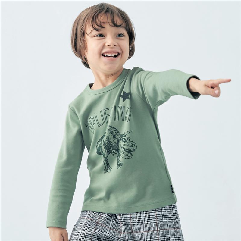 【500円ワンコイン！8/4 (日) 20:00〜8/15(木) 23:59】ベルメゾン ジータ/GITA 名札ココ選べるプリントふんわりスムースTシャツ ◆ 90-110 ◆ ◇ 子ども 子供 キッズ KIDS 子ども服 キッズ服 服 トップス Tシャツ カットソー ◇のサムネイル