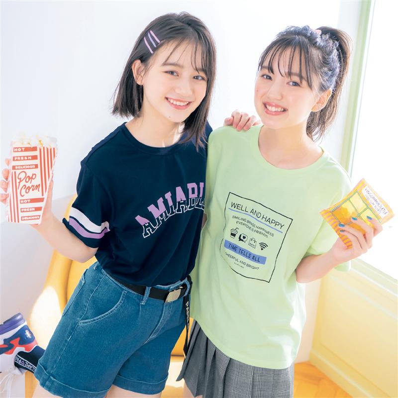 【 ベルメゾン】 子供服 ガールズ パペル ラピス Papel lapiz 柄が 選べる 抗菌 防臭 半袖 Tシャツ ◆ 130 135～145 145～155 150～160 155～165 ◆ ◇ 子ども 子供 キッズ キッズ服 服 トップス Tシャツ ◇のサムネイル
